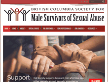 Tablet Screenshot of bc-malesurvivors.com